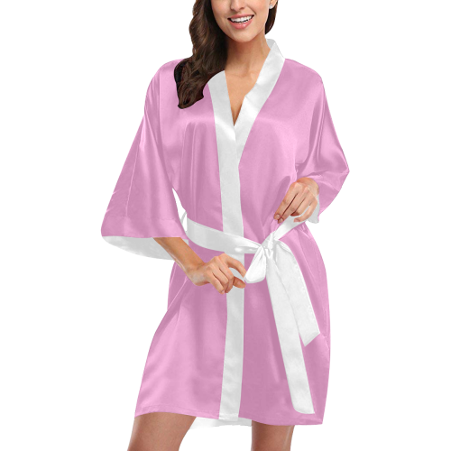Dolphin Love Royal Pink/White Kimono Robe