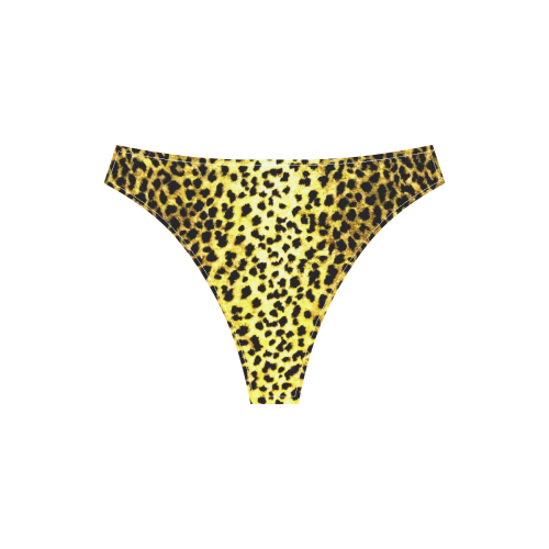 LEOPARD version 1 Sport Top & High-Waisted Bikini Swimsuit (Model S07)