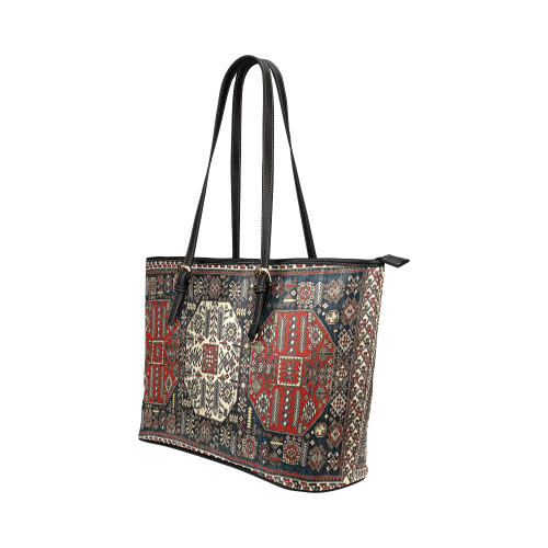 Armenian FOlk Art Leather Tote Bag/Small (Model 1651)