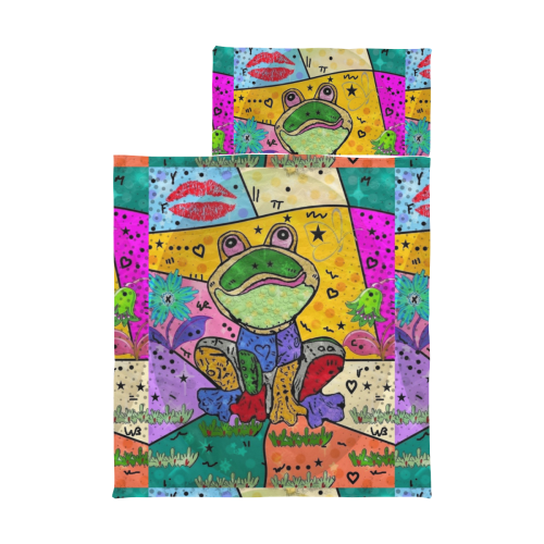 Frog Pop Art by Nico Bielow Kids' Sleeping Bag