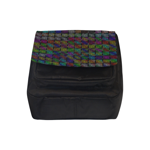 Ripped SpaceTime Stripes Collection Crossbody Nylon Bags (Model 1633)
