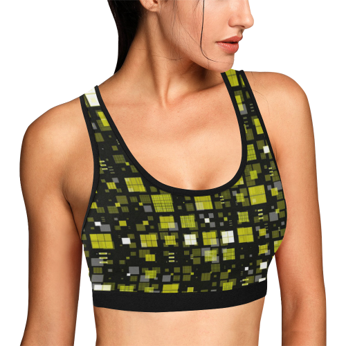 small geo fun F by JamColors Women's All Over Print Sports Bra (Model T52)