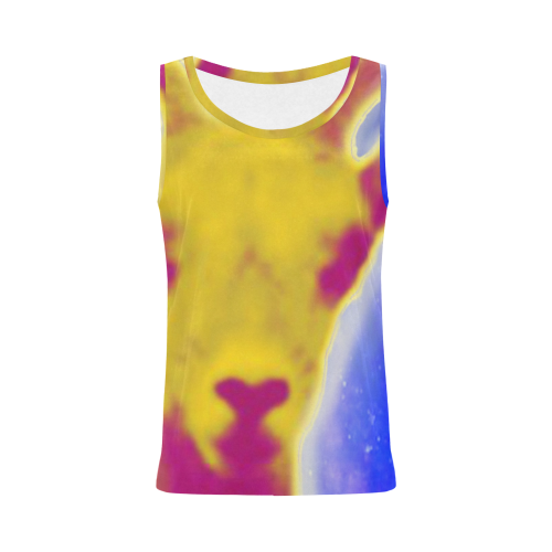 The Lowest of Low Starry Space Goat All Over Print Tank Top for Women (Model T43)