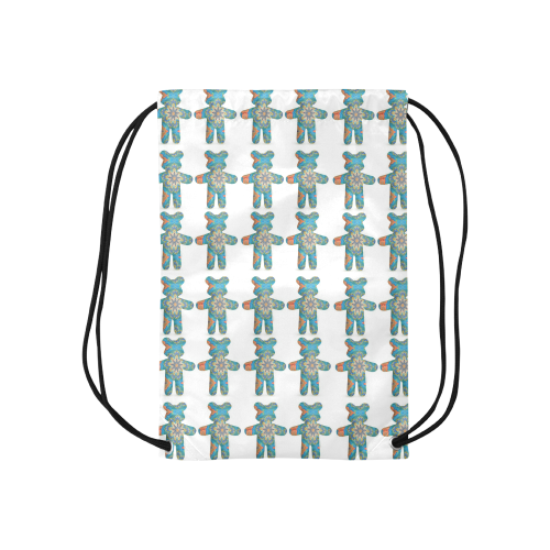 nounours 3d Small Drawstring Bag Model 1604 (Twin Sides) 11"(W) * 17.7"(H)