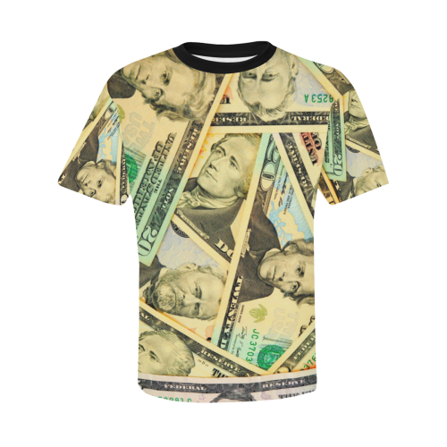 US DOLLARS Men's All Over Print T-Shirt with Chest Pocket (Model T56)