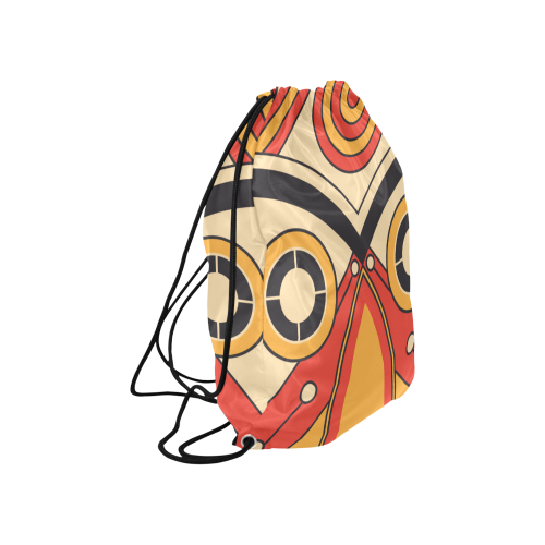 Geo Aztec Bull Tribal Large Drawstring Bag Model 1604 (Twin Sides)  16.5"(W) * 19.3"(H)