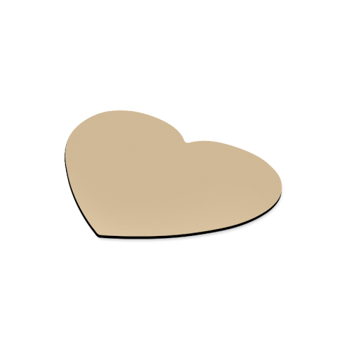 color tan Heart-shaped Mousepad