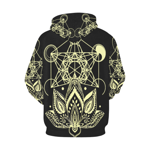 Lotus Metatron NEW All Over Print Hoodie for Men/Large Size (USA Size) (Model H13)
