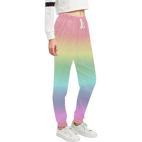 Pastel Rainbow Unisex All Over Print Sweatpants (Model L11)