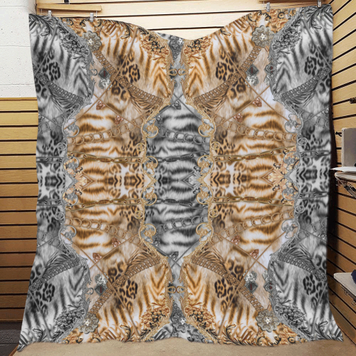Luxury Abstract Design Quilt 70"x80"