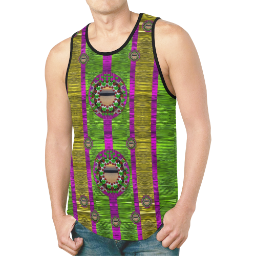 Sunset love in the rainbow decorative New All Over Print Tank Top for Men (Model T46)