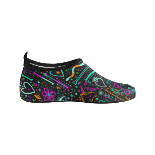 Funny Nature Of Life Sketchnotes Pattern 2 Men's Slip-On Water Shoes (Model 056)