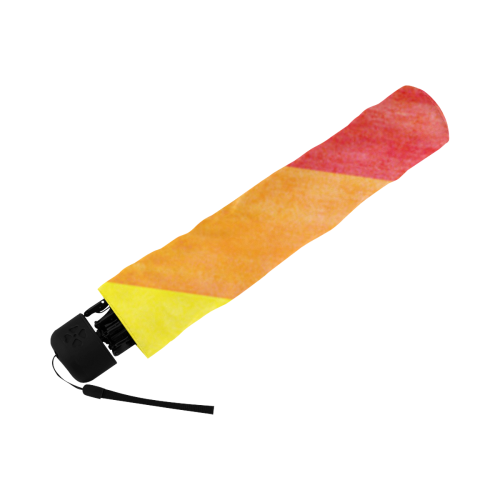 Rainbow Flag Colored Stripes Grunge Anti-UV Foldable Umbrella (Underside Printing) (U07)