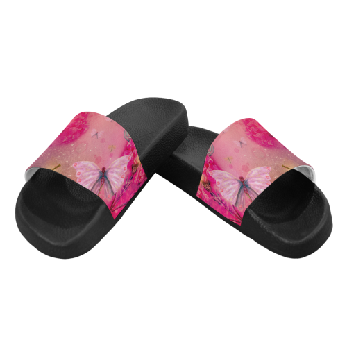Wonderful butterflies Women's Slide Sandals (Model 057)