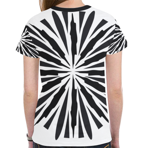 abst1 New All Over Print T-shirt for Women (Model T45)