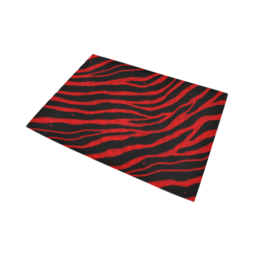 Ripped SpaceTime Stripes - Red Area Rug7'x5'