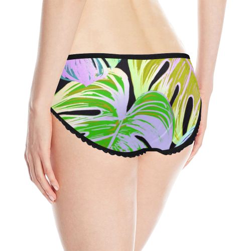 Pretty Leaves C by JamColors Women's All Over Print Classic Briefs (Model L13)