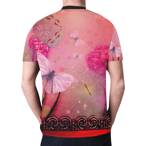 Wonderful butterflies New All Over Print T-shirt for Men (Model T45)