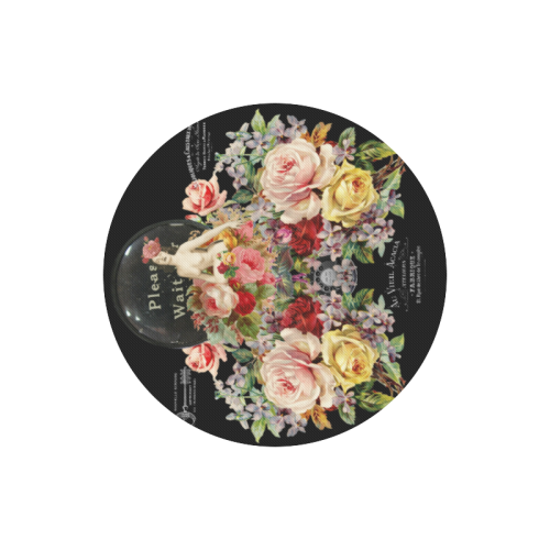 Nuit des Roses Revisited Round Mousepad