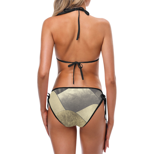 sun space #modern #art Custom Bikini Swimsuit (Model S01)