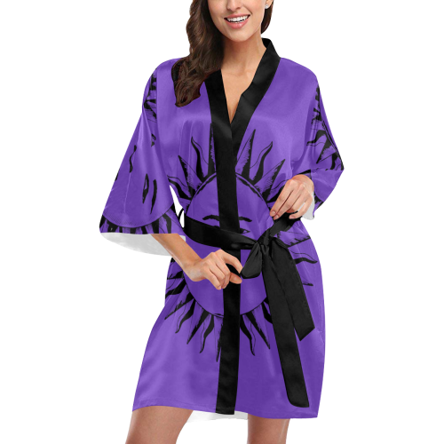 GOD Robe Purple Kimono Robe