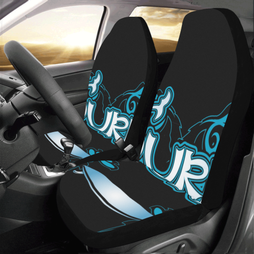 Sport, surf with floral elements, typography Car Seat Covers (Set of 2)