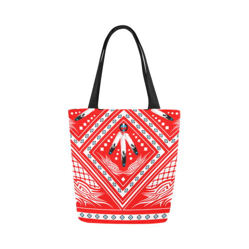 Deeds well Done Red Canvas Tote Bag (Model 1657)