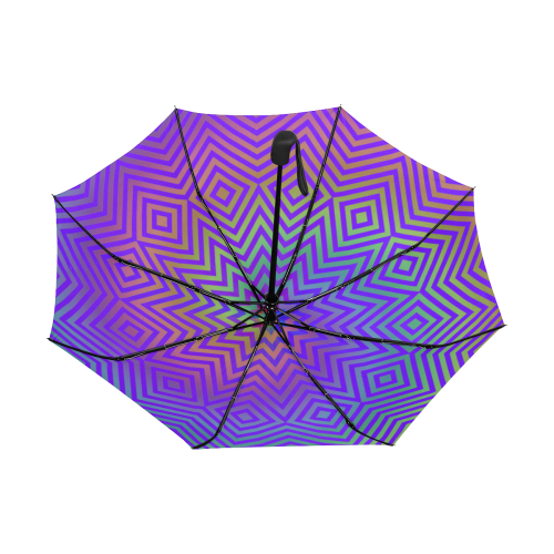 Purple Vortex Anti-UV Auto-Foldable Umbrella (Underside Printing) (U06)