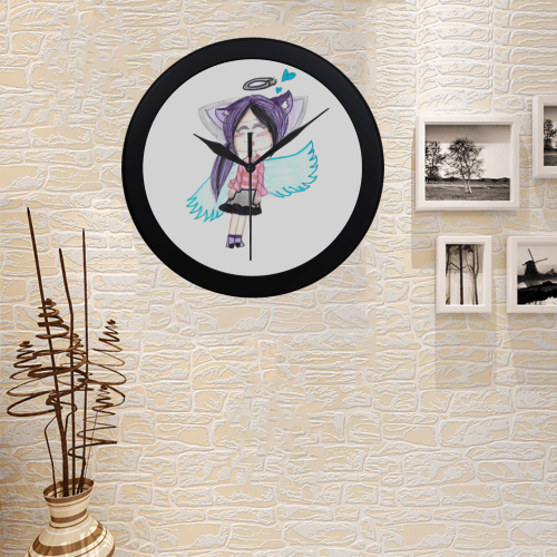 Shira Werewolf Clock Circular Plastic Wall clock