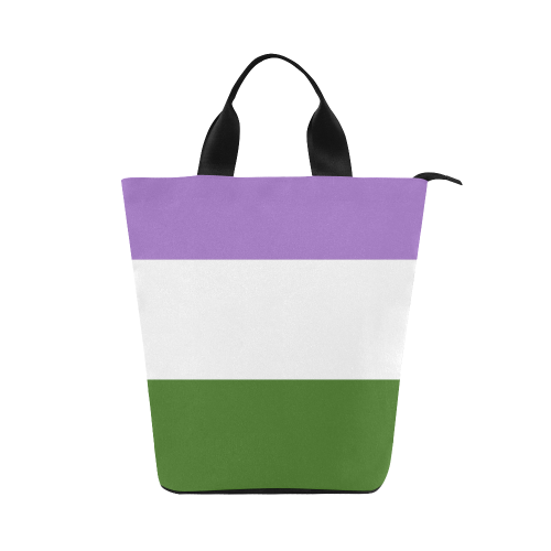 Genderqueer Flag Nylon Lunch Tote Bag (Model 1670)