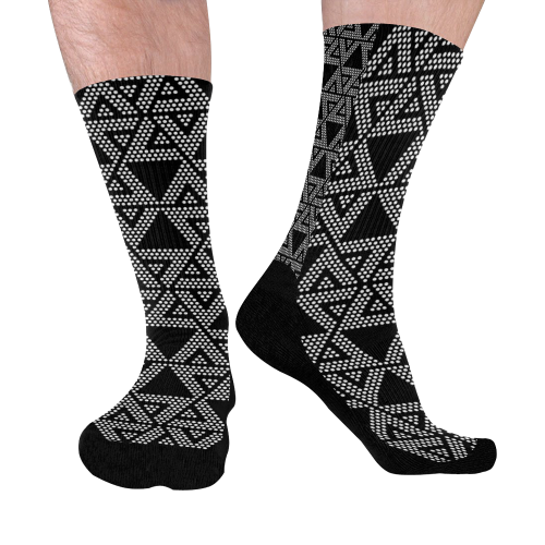 Polka Dots Party Mid-Calf Socks (Black Sole)