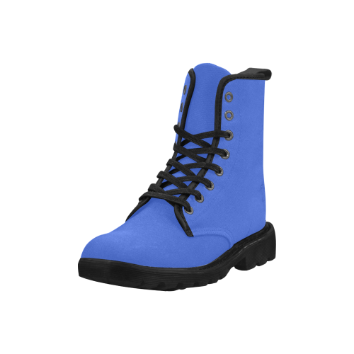 color royal blue Martin Boots for Women (Black) (Model 1203H)