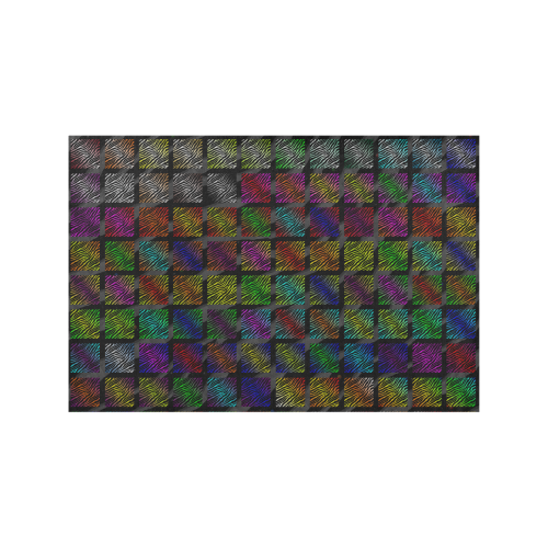 Ripped SpaceTime Stripes Collection Placemat 12’’ x 18’’ (Two Pieces)