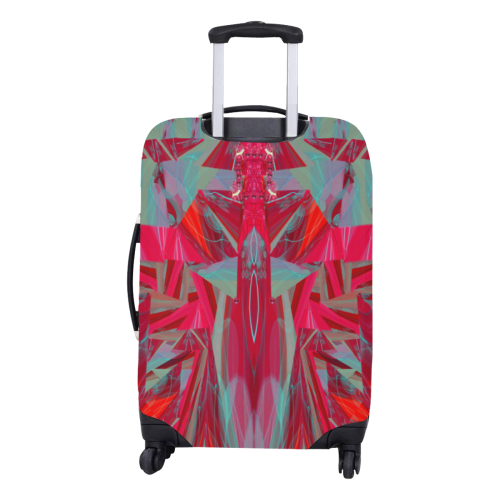 assymetry fushia Luggage Cover/Medium 22"-25"
