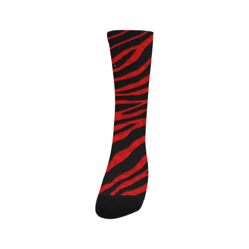 Ripped SpaceTime Stripes - Red Men's Custom Socks