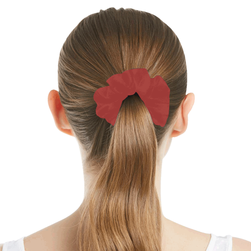 color brown All Over Print Hair Scrunchie