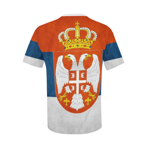 serbia Men's All Over Print T-Shirt with Chest Pocket (Model T56)