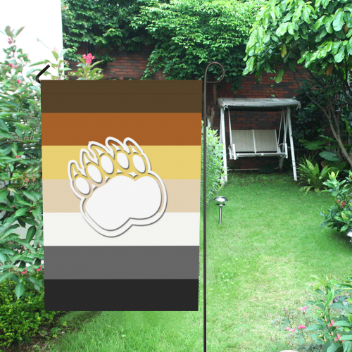 Gay Bear Flag Garden Flag 12‘’x18‘’（Without Flagpole）