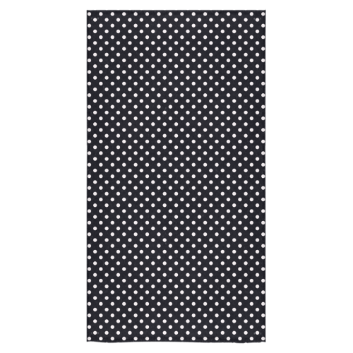 Black polka dots Bath Towel 30"x56"
