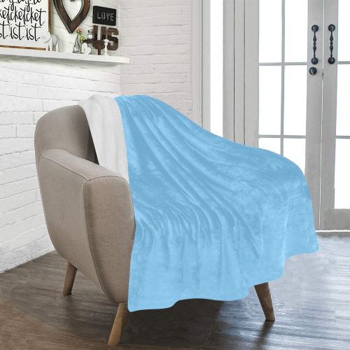 color light sky blue Ultra-Soft Micro Fleece Blanket 30''x40''