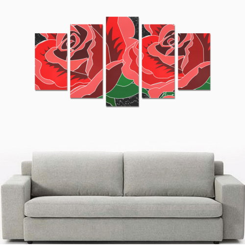Rose Canvas Print Sets A (No Frame)