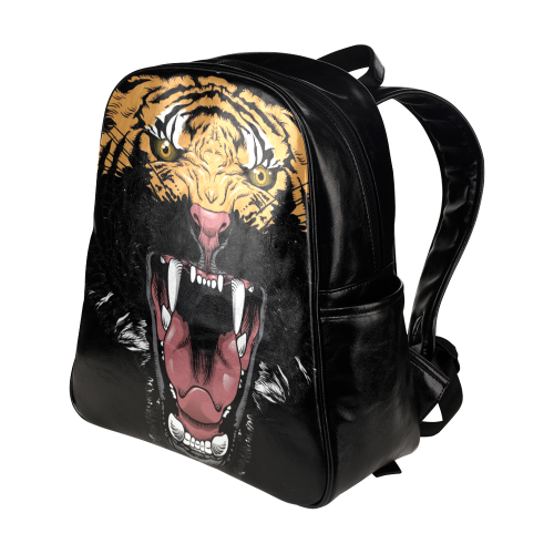 Tiger Face Multi-Pockets Backpack (Model 1636)