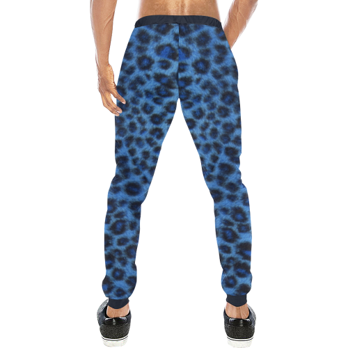 BLUE TIGER SKIN Men's All Over Print Sweatpants (Model L11)