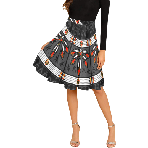 Ancestors Melete Pleated Midi Skirt (Model D15)
