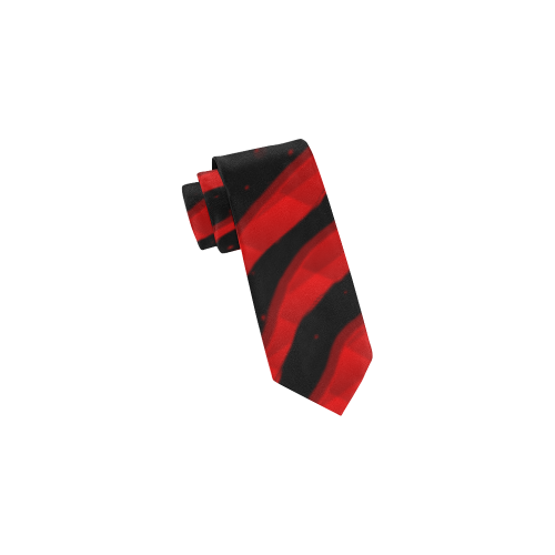 Ripped SpaceTime Stripes - Red Classic Necktie (Two Sides)