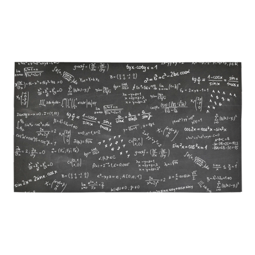 Mathematics Formulas Equations Numbers Bath Rug 16''x 28''