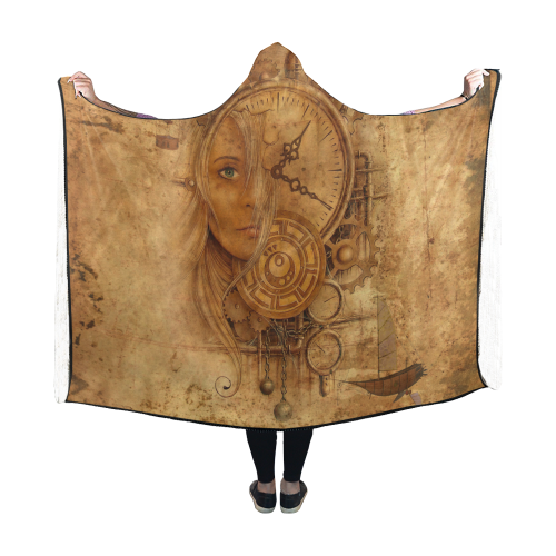 A Time Travel Of STEAMPUNK 1 Hooded Blanket 60''x50''