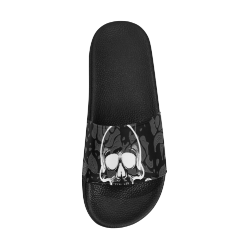 Damasc Skull with Snake by JamColors Women's Slide Sandals (Model 057)