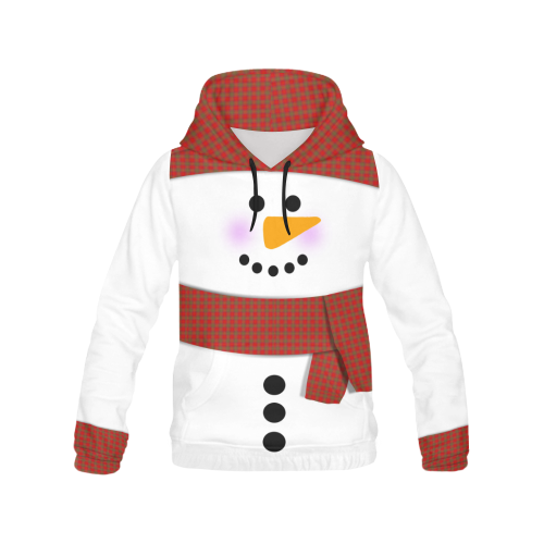 Cute Snowman All Over Print Hoodie for Men (USA Size) (Model H13)