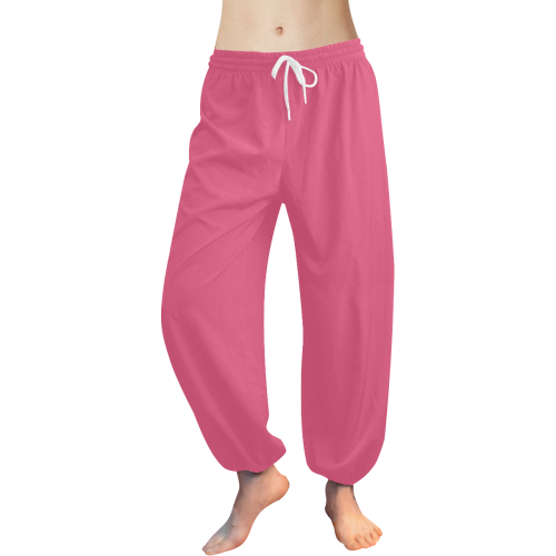Hot Pink Women's All Over Print Harem Pants (Model L18)